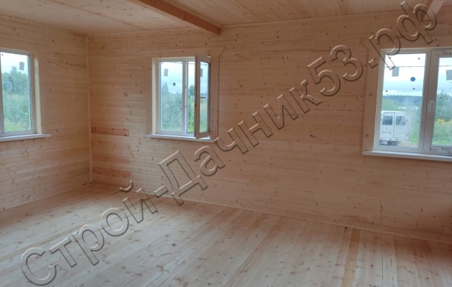 4 Каркасно-щитовой дом  Д-3, 9х8.5м, 67.5  М², Тверская область, Калязинский район, деревня Ярославищи. (15)